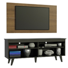 Rack Madesa Udine E Painel Para Tv Até 55 Polegadas Com Pés
