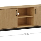 Rack Madri Com 2 Portas - Finestra - Carvalho/preto