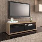 Rack Magnific Carvalho E Preto 135 Cm