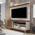 Rack Malbec C/ Painel Vivare 1,36 Off White/Freijó - Germai M