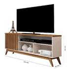 Rack Malbec Wood Ripado Tv 52" Nicho Decorativo Prateleira Or