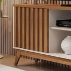 Rack Malbec Wood Ripado Tv 52" Nicho Decorativo Prateleira Or