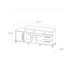 Rack Malibu Ipê 175 Cm