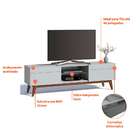 Rack Manchester I 2 Gv Branco Acetinado 180 Cm