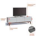 Rack Manchester I 3 Gv Branco Acetinado 180 Cm