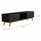 Rack Manchester Preto 218 Cm