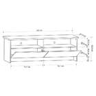 Rack Masp Avelã E Grafite 160 Cm