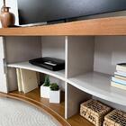 Rack Mesa Buffet Sala De Estar Mg4647 Arly