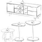 Rack Mesa Centro Apoio Mjb4 Arly