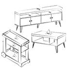 Rack Mesa De Centro Carrinho Rmc4642 Arly