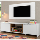 Rack Metz e Painel para TV Sala de Estar Madesa