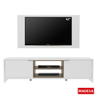 Rack Metz e Painel para TV Sala de Estar Madesa