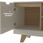 Rack Michigan Off White E Carvalho 160 Cm