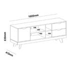 Rack Michigan Pinho E Off White 160 Cm