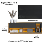 Rack Moderno Com Led 03 Gavetas 180cm Proddy