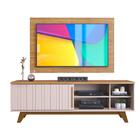 Rack Moderno Com Painel Para Televisão Até 50 Polegadas Carva