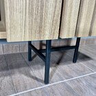 Rack Moderno De Aço Frizo Com 150 Cm Freijó/preto