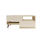 Rack Moderno Para Tv 49" Com 1 Porta Patina E Cinamon Lilies