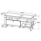 Rack Montreal Branco 136 Cm