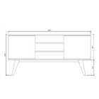 Rack Moss Preto E Marrom 134 Cm