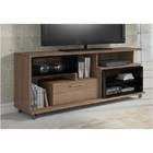 Rack Multifuncional Versátile Com 155 Cm Macchiato Com Preto