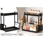 Rack Multiuso 2 Andares Organizador De Objetos Cozinha Metal