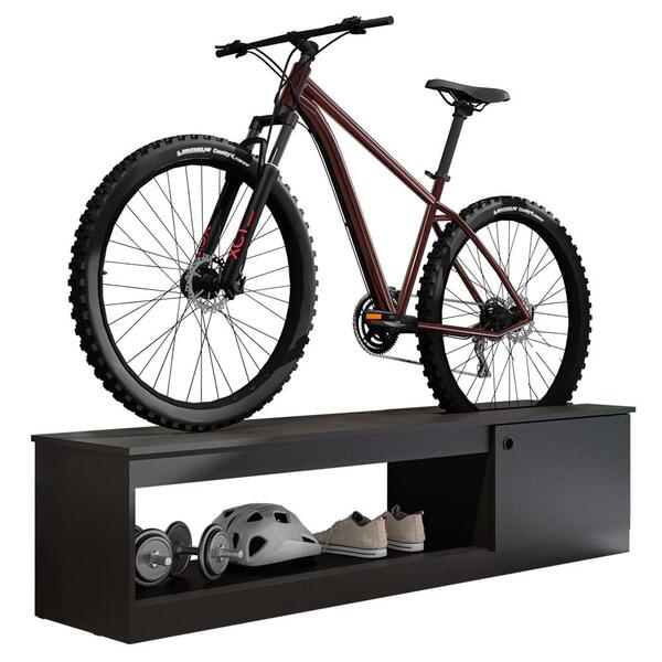 Rack Multiuso Com Suporte Para Bicicleta 01 Porta Bicycle Pre