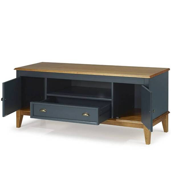 Rack Nani 2 Portas E 1 Gaveta Cor Azul Petróleo 150cm - 67904