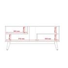 Rack Nature 1.36 Tv 42 43 50 55 Polegadas Nichos Prateleiras