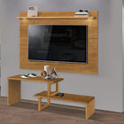 Rack Netuno Ii Extensível 1.4 Á 2.0  Nature - Tebarrot Móveis