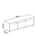 Rack New Jersey 180 Para Tv 60 Pol Sala 1 Gaveta E 2 Portas