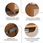 Rack New Jersey 180 Para Tv 60 Pol Sala 1 Gaveta E 2 Portas