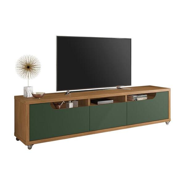 Rack New Jersey 180 Para Tv 60 Pol Sala 1 Gaveta E 2 Portas