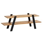 Rack New York Natural & Colors 2 Prateleiras Mel / Preto