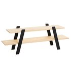 Rack New York Natural & Colors 2 Prateleiras Único