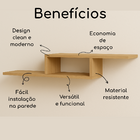 Rack Nicho Suspenso Para Quarto Sala Organizador Parede - Bro