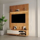 Rack Nobre Com Painel Ripado Para Tv Até 75 Polegadas 250cmx1