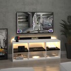 Rack Nt Gamer Tv Madeira Metal Brancoled Incluso + 4 Brindes