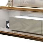 Rack Ópera Com Painel Classic 1.8 Freijó Com Off White - Imca
