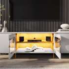 Rack Orgânico Para Tv De Até 75 Polegadas Estrutura Em Mdp E