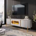 Rack Orgânico Para Tv De Até 75 Polegadas Estrutura Em Mdp E