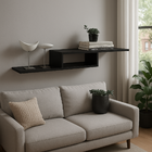 Rack Organizador  Suspenso Para Quarto Sala Parede Preto - Br