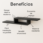 Rack Organizador  Suspenso Para Quarto Sala Parede Preto - Br