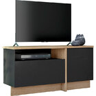 Rack Oriental Aiko– Olivar - Preto / Natural Carvalho