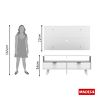 Rack Oslo e Painel para TV Sala de Estar Madesa