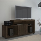 Rack Ouro Para Tvs Até 43 Polegadas Com Rodinha Uma Porta Jcm