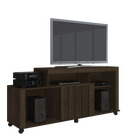 Rack Ouro Para Tvs Até 43 Polegadas Com Rodinha Uma Porta Jcm