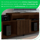 Rack Ouro Para Tvs Até 43 Polegadas Com Rodinha Uma Porta Jcm