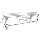 Rack Oxford Branco E Madeirado 180 Cm