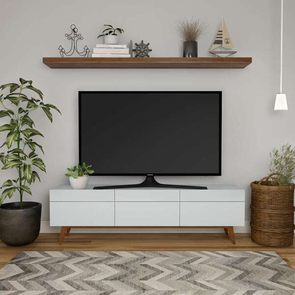 Rack Oxford I 3 Gv Branco Acetinado 180 Cm